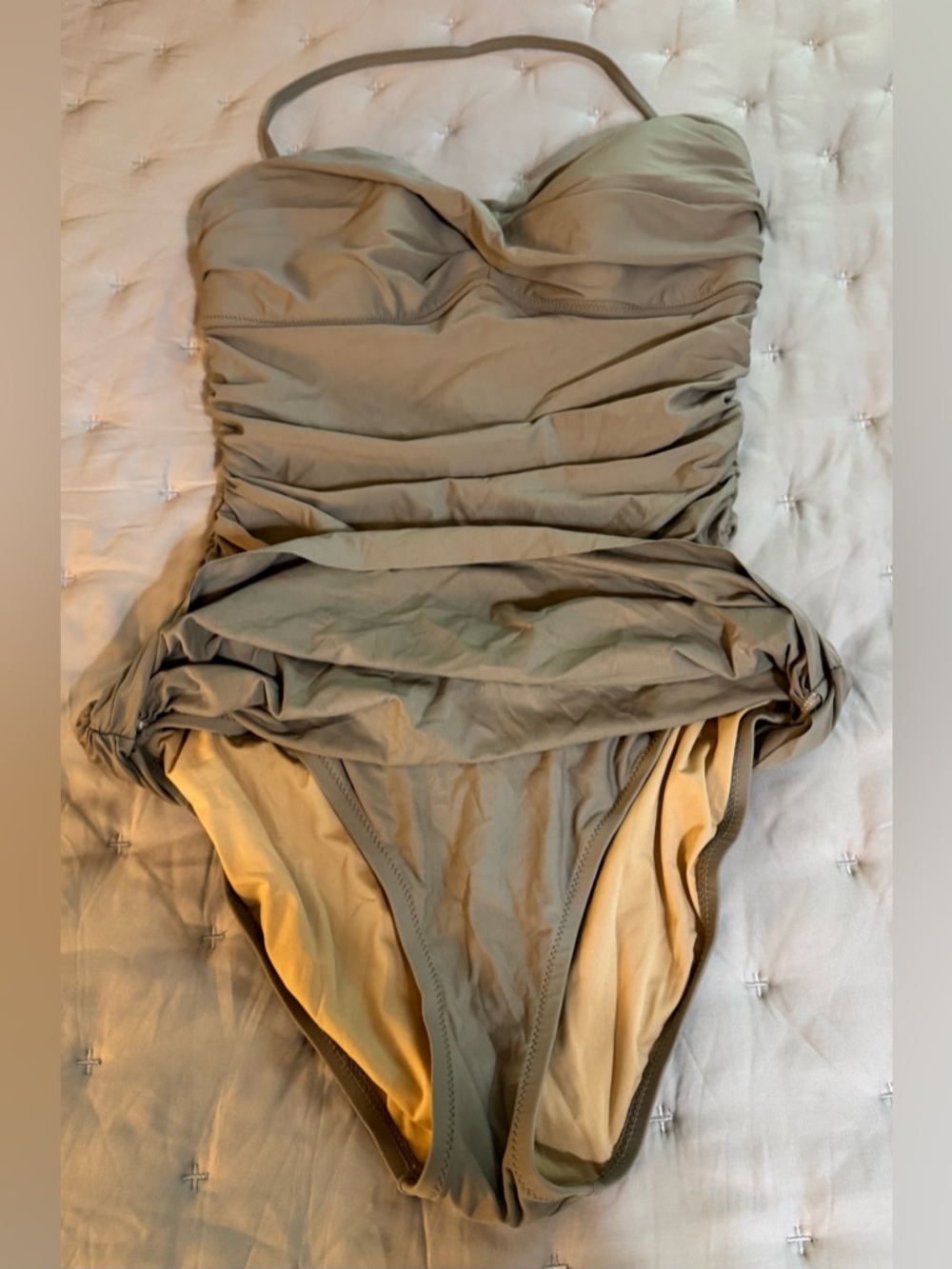 Like New - J.Crew Ruched One-Piece (8) - Picture 2 of 8